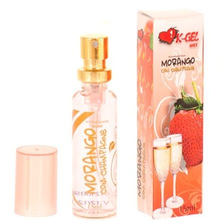 K Gel Aromatizante Bucal Morango c/ Champagne 15ml