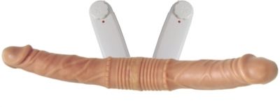 Prótese Ponta Dupla Com Vibro 33,5 x 4 cm